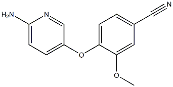 4-[(6-aminopyridin-3-yl)oxy]-3-methoxybenzonitrile 结构式