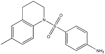 4-[(6-methyl-1,2,3,4-tetrahydroquinoline-1-)sulfonyl]aniline 结构式