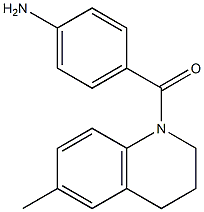 4-[(6-methyl-3,4-dihydroquinolin-1(2H)-yl)carbonyl]aniline 结构式