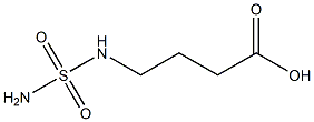 4-[(aminosulfonyl)amino]butanoic acid 结构式