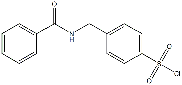 4-[(benzoylamino)methyl]benzenesulfonyl chloride 结构式