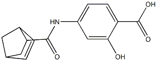 4-[(bicyclo[2.2.1]hept-5-en-2-ylcarbonyl)amino]-2-hydroxybenzoic acid 结构式