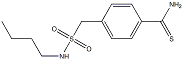 4-[(butylsulfamoyl)methyl]benzene-1-carbothioamide 结构式