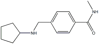 4-[(cyclopentylamino)methyl]-N-methylbenzamide 结构式