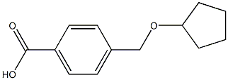 4-[(cyclopentyloxy)methyl]benzoic acid 结构式