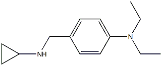 4-[(cyclopropylamino)methyl]-N,N-diethylaniline 结构式