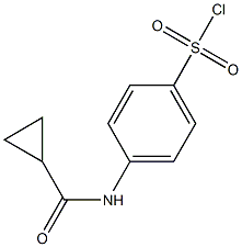4-[(cyclopropylcarbonyl)amino]benzenesulfonyl chloride 结构式