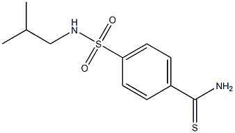 4-[(isobutylamino)sulfonyl]benzenecarbothioamide 结构式