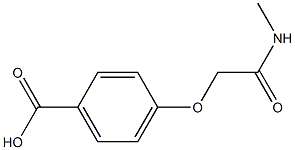 4-[(methylcarbamoyl)methoxy]benzoic acid 结构式