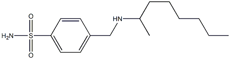 4-[(octan-2-ylamino)methyl]benzene-1-sulfonamide 结构式