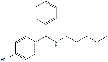 4-[(pentylamino)(phenyl)methyl]phenol 结构式