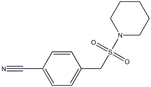 4-[(piperidine-1-sulfonyl)methyl]benzonitrile 结构式