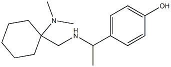 4-[1-({[1-(dimethylamino)cyclohexyl]methyl}amino)ethyl]phenol 结构式