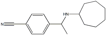 4-[1-(cycloheptylamino)ethyl]benzonitrile 结构式