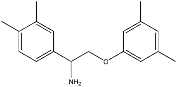 4-[1-amino-2-(3,5-dimethylphenoxy)ethyl]-1,2-dimethylbenzene 结构式