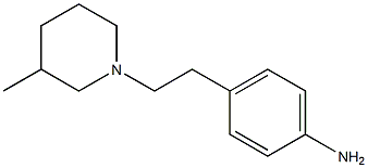 4-[2-(3-methylpiperidin-1-yl)ethyl]aniline 结构式