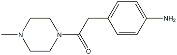 4-[2-(4-methylpiperazin-1-yl)-2-oxoethyl]aniline 结构式