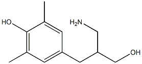 4-[2-(aminomethyl)-3-hydroxypropyl]-2,6-dimethylphenol 结构式