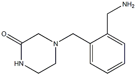 4-[2-(aminomethyl)benzyl]piperazin-2-one 结构式