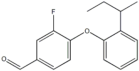 4-[2-(butan-2-yl)phenoxy]-3-fluorobenzaldehyde 结构式
