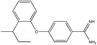 4-[2-(butan-2-yl)phenoxy]benzene-1-carboximidamide 结构式