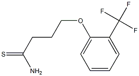 4-[2-(trifluoromethyl)phenoxy]butanethioamide 结构式