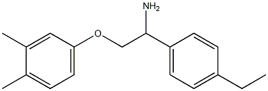 4-[2-amino-2-(4-ethylphenyl)ethoxy]-1,2-dimethylbenzene 结构式