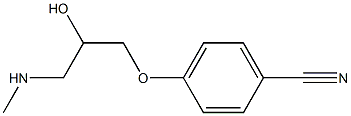 4-[2-hydroxy-3-(methylamino)propoxy]benzonitrile 结构式