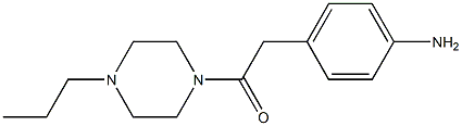 4-[2-oxo-2-(4-propylpiperazin-1-yl)ethyl]aniline 结构式