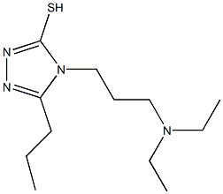4-[3-(diethylamino)propyl]-5-propyl-4H-1,2,4-triazole-3-thiol 结构式