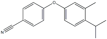 4-[3-methyl-4-(propan-2-yl)phenoxy]benzonitrile 结构式
