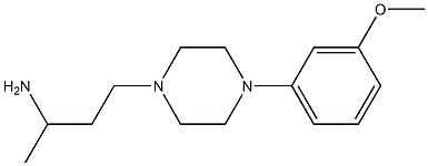 4-[4-(3-methoxyphenyl)piperazin-1-yl]butan-2-amine 结构式