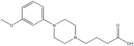 4-[4-(3-methoxyphenyl)piperazin-1-yl]butanoic acid 结构式