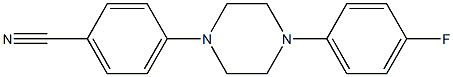 4-[4-(4-fluorophenyl)piperazin-1-yl]benzonitrile 结构式