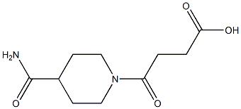 4-[4-(aminocarbonyl)piperidin-1-yl]-4-oxobutanoic acid 结构式