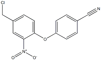 4-[4-(chloromethyl)-2-nitrophenoxy]benzonitrile 结构式
