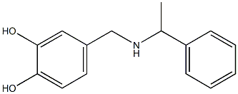 4-{[(1-phenylethyl)amino]methyl}benzene-1,2-diol 结构式