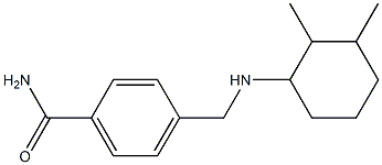 4-{[(2,3-dimethylcyclohexyl)amino]methyl}benzamide 结构式