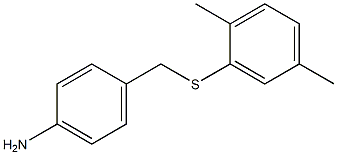 4-{[(2,5-dimethylphenyl)sulfanyl]methyl}aniline 结构式