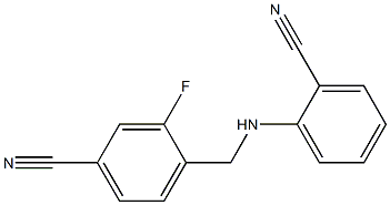 4-{[(2-cyanophenyl)amino]methyl}-3-fluorobenzonitrile 结构式
