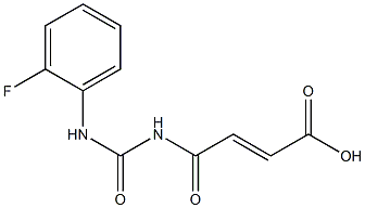 4-{[(2-fluorophenyl)carbamoyl]amino}-4-oxobut-2-enoic acid 结构式