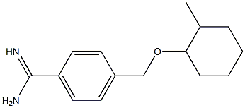 4-{[(2-methylcyclohexyl)oxy]methyl}benzenecarboximidamide 结构式