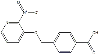 4-{[(2-nitropyridin-3-yl)oxy]methyl}benzoic acid 结构式