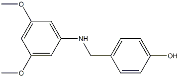 4-{[(3,5-dimethoxyphenyl)amino]methyl}phenol 结构式