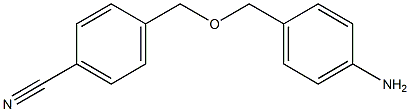 4-{[(4-aminophenyl)methoxy]methyl}benzonitrile 结构式