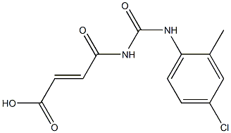 4-{[(4-chloro-2-methylphenyl)carbamoyl]amino}-4-oxobut-2-enoic acid 结构式