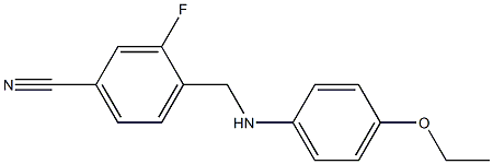 4-{[(4-ethoxyphenyl)amino]methyl}-3-fluorobenzonitrile 结构式