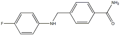 4-{[(4-fluorophenyl)amino]methyl}benzamide 结构式