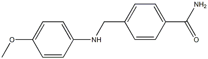 4-{[(4-methoxyphenyl)amino]methyl}benzamide 结构式