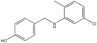 4-{[(5-chloro-2-methylphenyl)amino]methyl}phenol 结构式